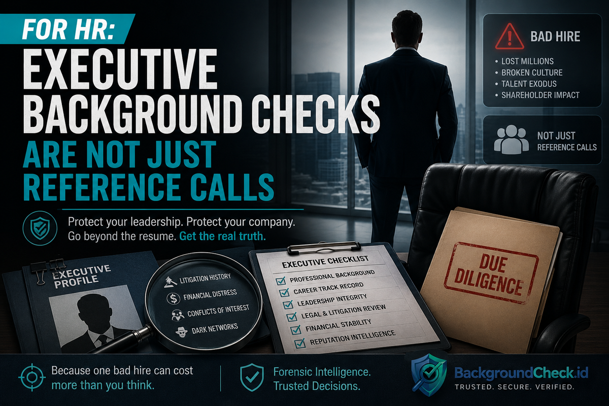 Untuk HR: Background Check Eksekutif Bukan Sekadar Menelpon Referensi